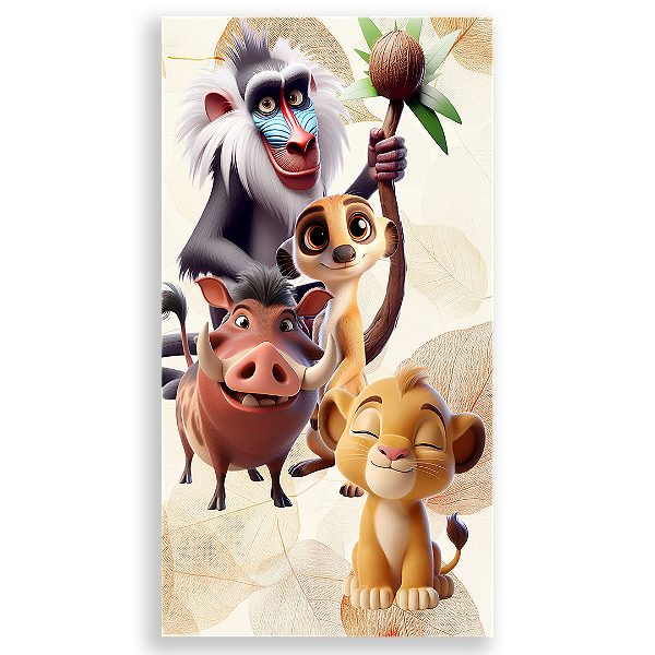 Faixa Lateral - Rei Leao - Sublimado 3D