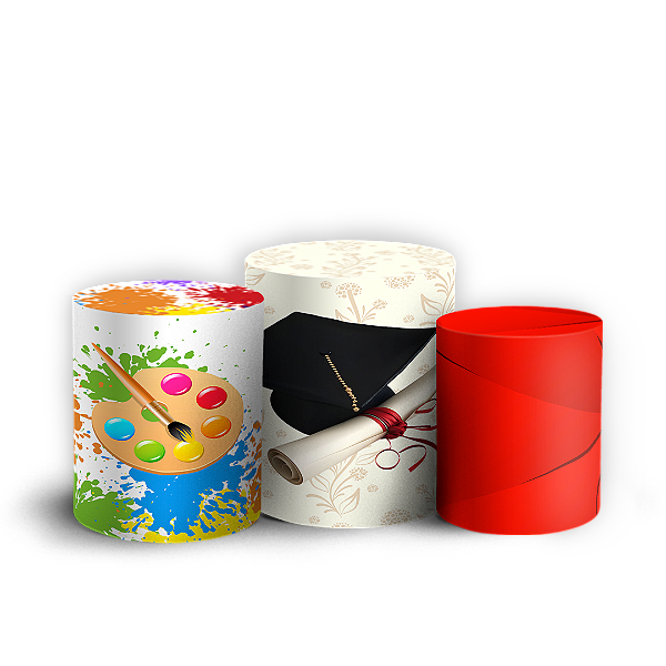 Trio Cilindro - Formatura - Sublimado 3D + Elástico