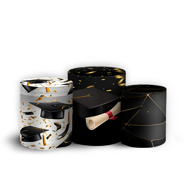 Trio Cilindro - Formatura - Sublimado 3D + Elástico