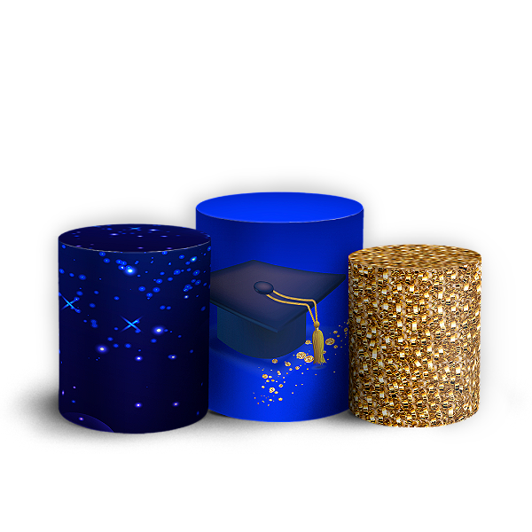 Trio Cilindro - Formatura - Sublimado 3D + Elástico