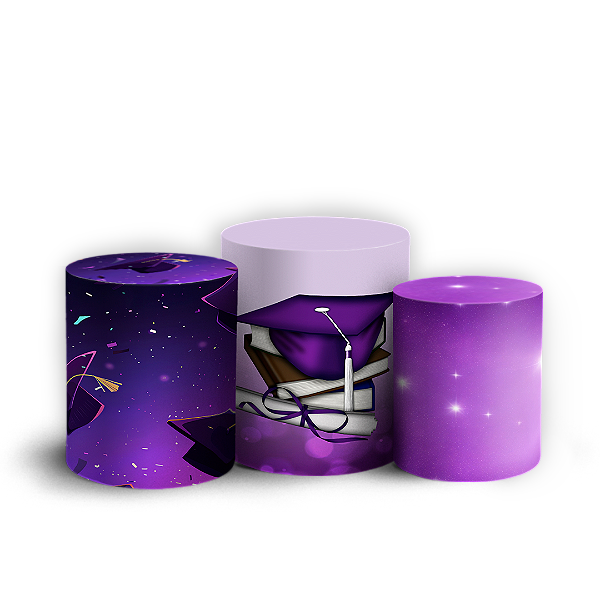 Trio Cilindro - Formatura - Sublimado 3D + Elástico