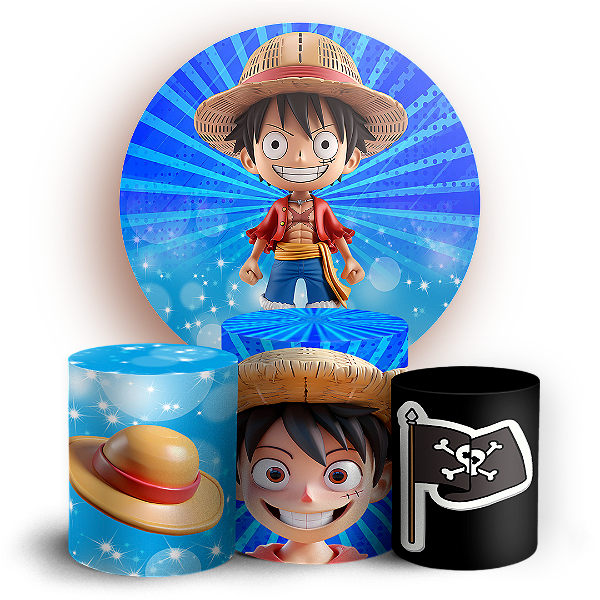 KIT Redondo e Trio - One Piece - Sublimado 3D