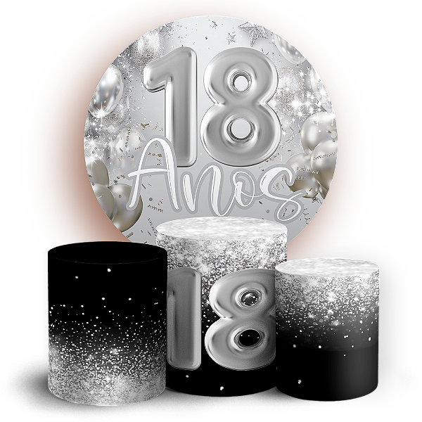 KIT Redondo e Trio - 18 Anos - Sublimado 3D