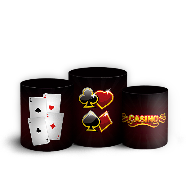 Trio Cilindro - Cassino - Sublimado 3D + Elástico