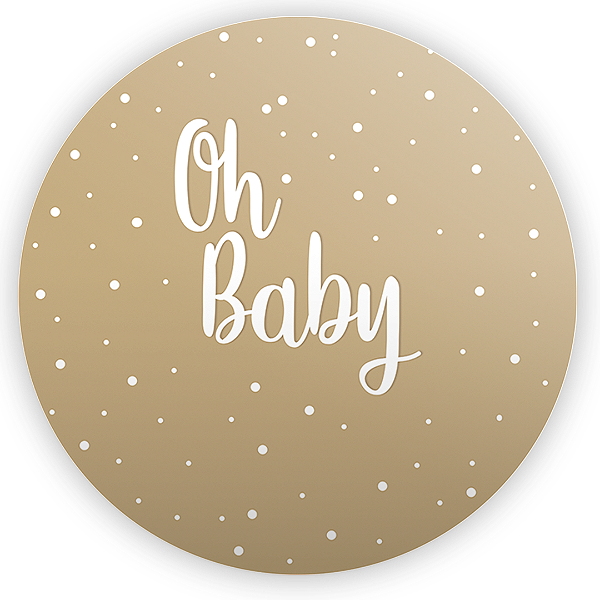Painel de Mesa - Oh Baby - Sublimado 3D