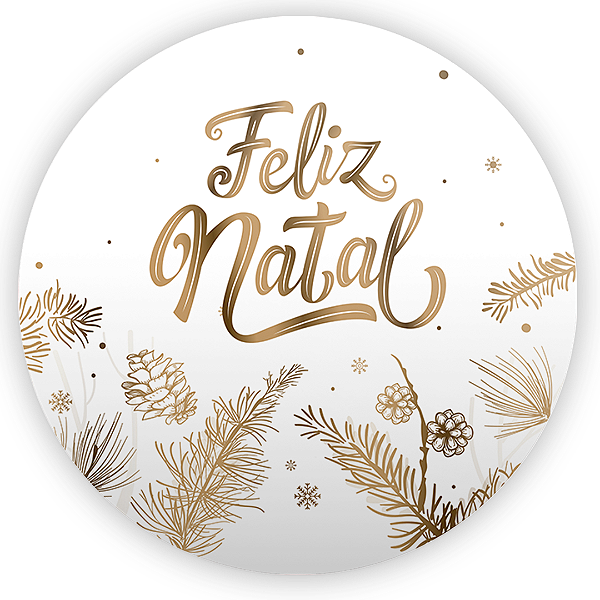 Painel Redondo - Natal - Sublimado 3D