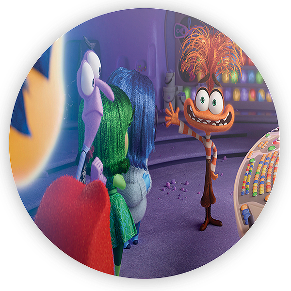 Painel Redondo - Divertida Mente - Sublimado 3D