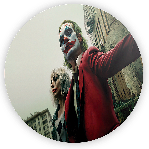 Painel Redondo - Coringa Delirio a Dois - Sublimado 3D