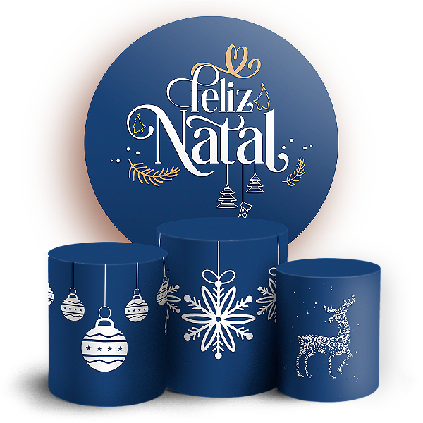 KIT Redondo e Trio - Natal - Sublimado 3D