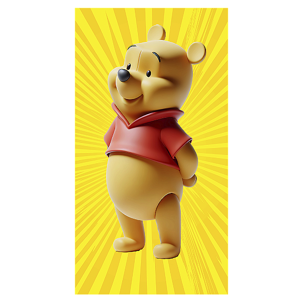 Faixa Lateral - Ursinho Pooh - Sublimado 3D