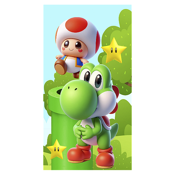 Faixa Lateral - Super Mario - Sublimado 3D