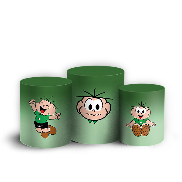 Trio Cilindro - Cebolinha Turma da Monica - Sublimado 3D + Elástico