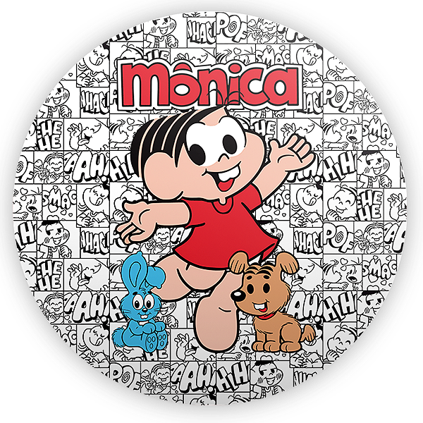 Painel de Mesa - Monica Turma da Monica - Sublimado 3D