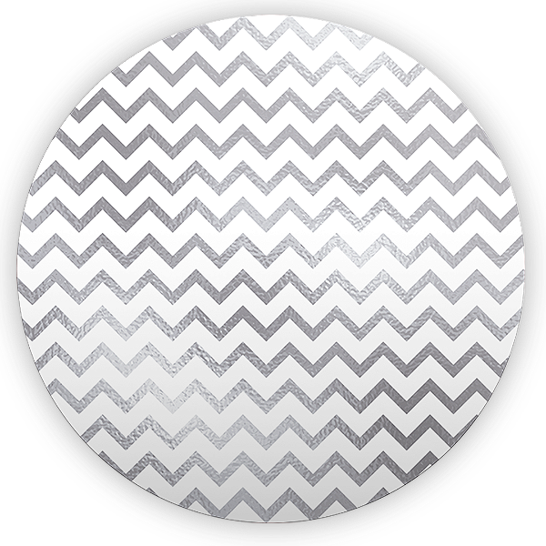 Painel Redondo - Fundo Chevron Zig Zag - Sublimado 3D