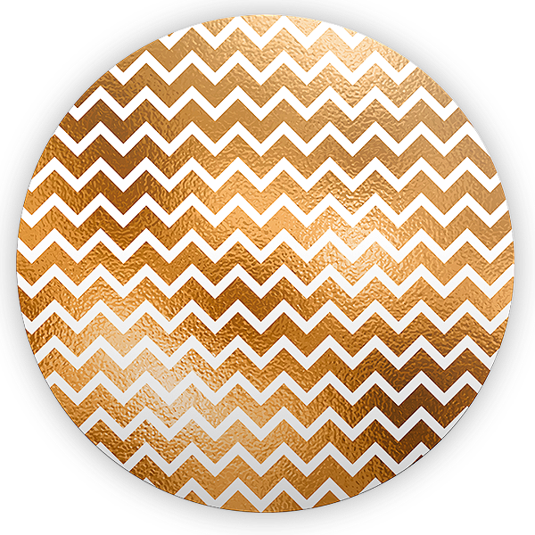 Painel Redondo - Fundo Chevron Zig Zag - Sublimado 3D