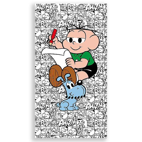 Faixa Lateral - Cebolinha Turma da Monica - Sublimado 3D