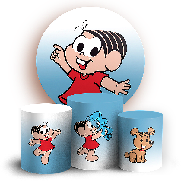 KIT Redondo e Trio - Monica Turma da Monica - Sublimado 3D