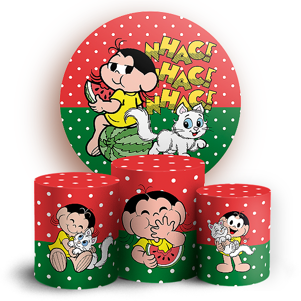 KIT Redondo e Trio - Magali Turma da Monica - Sublimado 3D