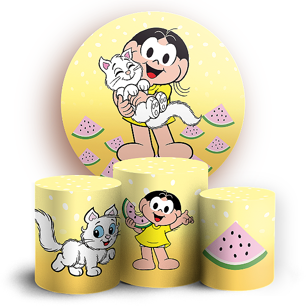 KIT Redondo e Trio - Magali Turma da Monica - Sublimado 3D