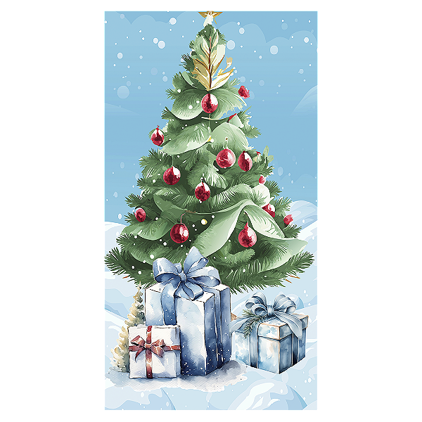 Faixa Lateral - Mickey Natal - Sublimado 3D