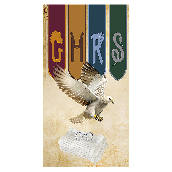 Faixa Lateral - Harry Potter - Sublimado 3D