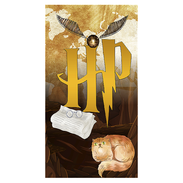 Faixa Lateral - Harry Potter - Sublimado 3D