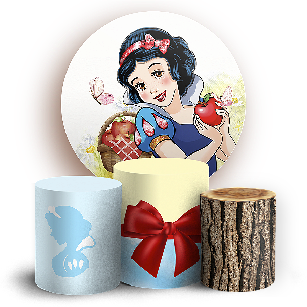KIT Redondo e Trio - Branca De Neve - Sublimado 3D