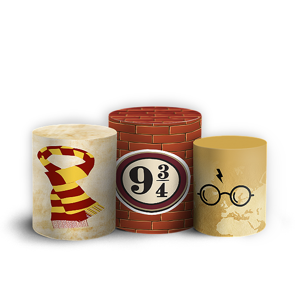 Trio Cilindro - Harry Potter - Sublimado 3D