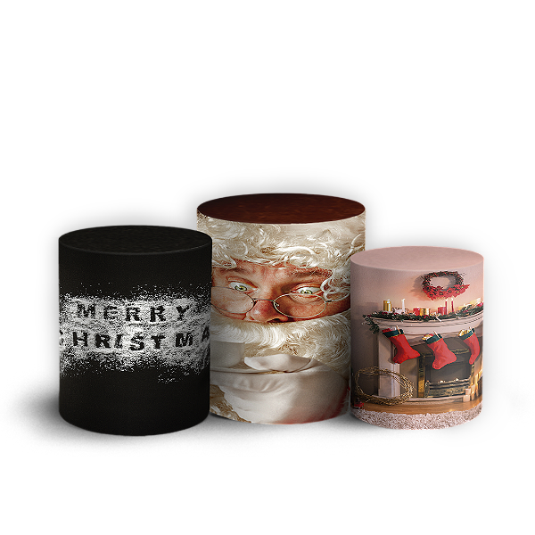 Trio Cilindro - Natal - Sublimado 3D