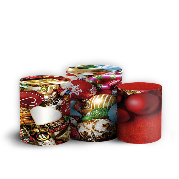 Trio Cilindro - Natal - Sublimado 3D