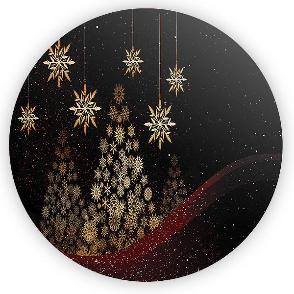 Painel Redondo - Natal - Sublimado 3D