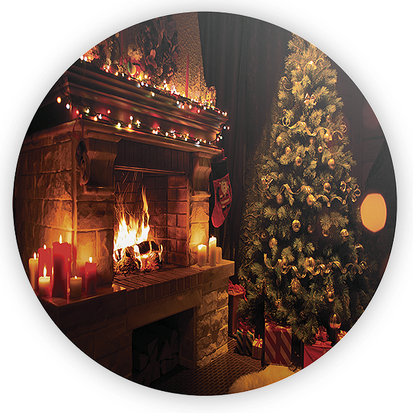 Painel Redondo - Natal - Sublimado 3D