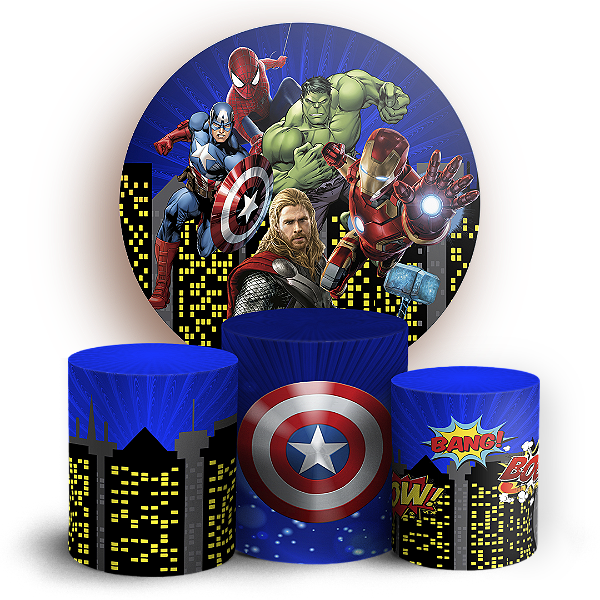 KIT Redondo e Trio - Herois - Sublimado 3D