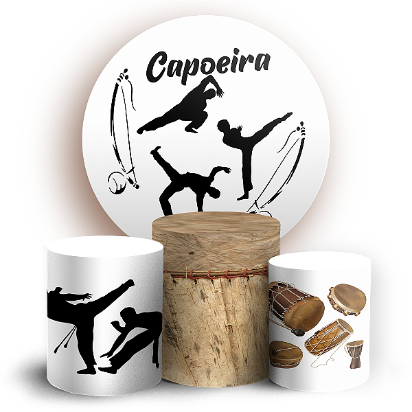 KIT Redondo e Trio - Capoeira - Sublimado 3D