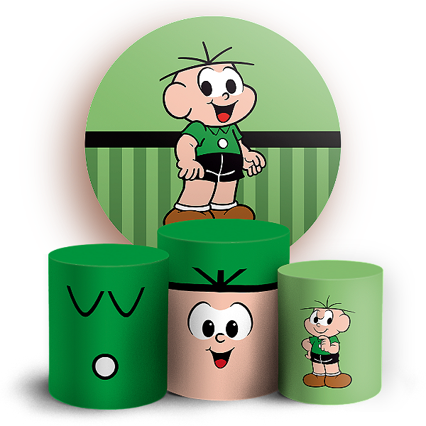 KIT Redondo e Trio - Cebolinha Turma da Monica - Sublimado 3D