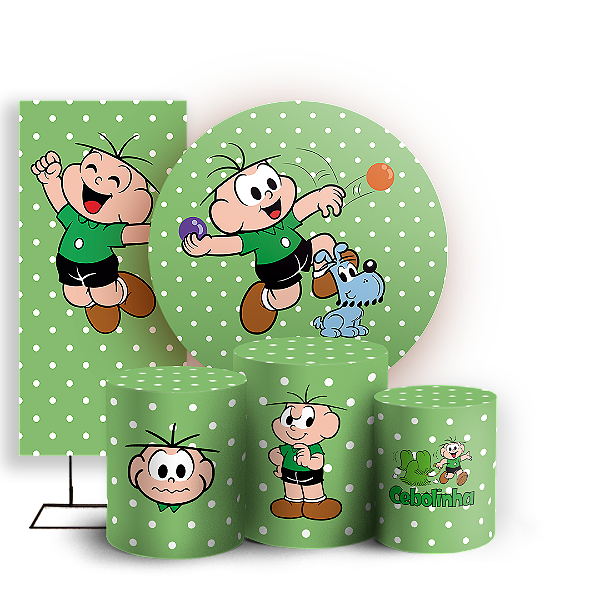 KIT Redondo Trio e Faixa - Cebolinha Turma da Monica