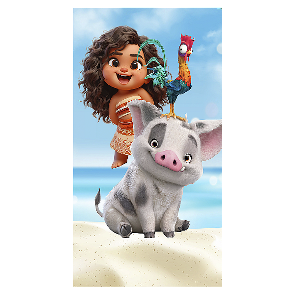 Faixa Lateral - Moana - Sublimado 3D