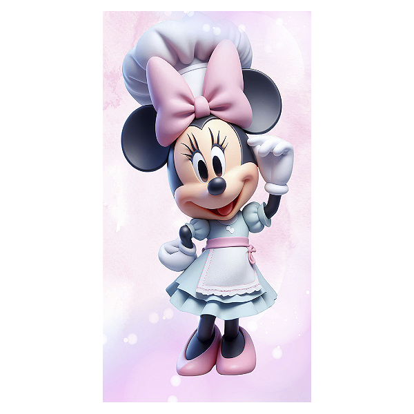 Faixa Lateral - Minnie Confeitaria - Sublimado 3D