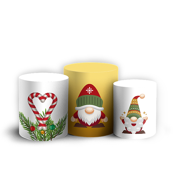 Trio Cilindro - Natal  - Sublimado 3D