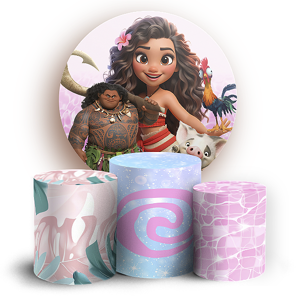 KIT Redondo e Trio - Moana - Sublimado 3D