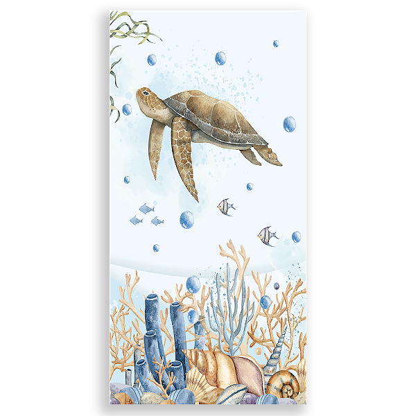 Faixa Lateral - Fundo do Mar - Sublimado 3D