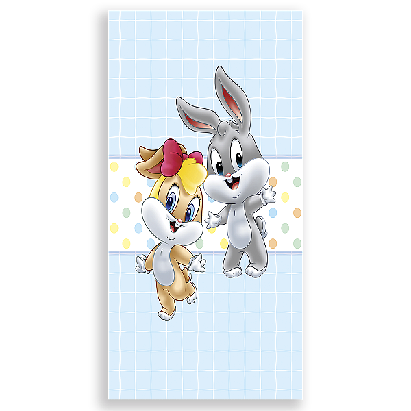 Faixa Lateral - Looney Tunes Azul - Sublimado 3D