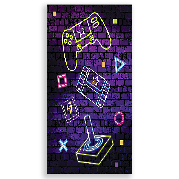 Faixa Lateral - Gamer Fundo Tijolo - Sublimado 3D