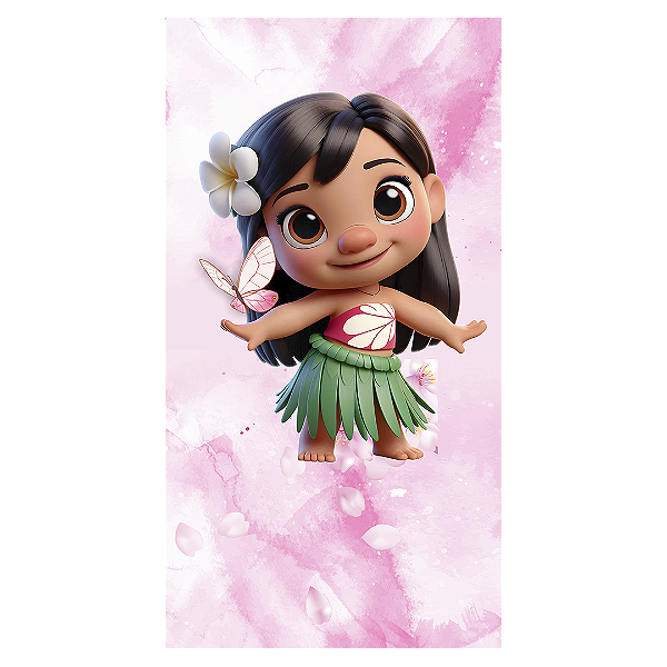 Faixa Lateral - Stitch Rosa - Sublimado 3D