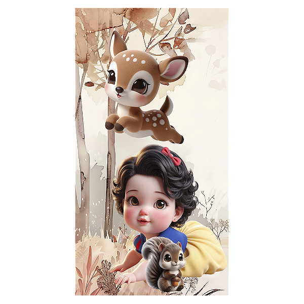 Faixa Lateral - Branca De Neve - Sublimado 3D