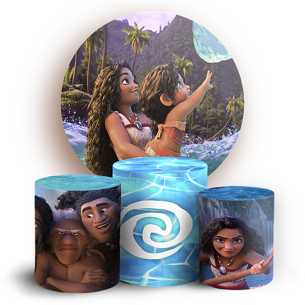 KIT Redondo e Trio - Moana - Sublimado 3D