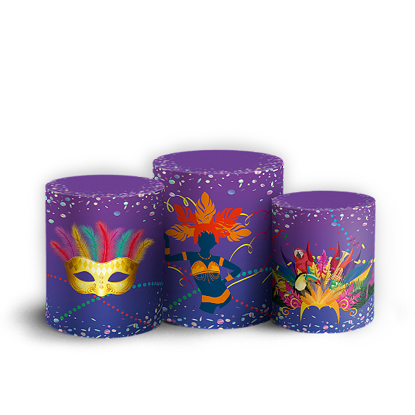 Trio Cilindro - Carnaval - Sublimado 3D