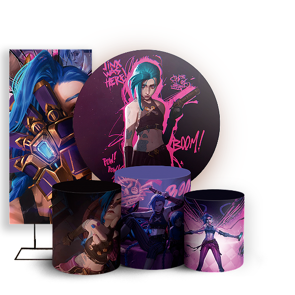 KIT Redondo Trio e Faixa - Arcane - Sublimado 3D