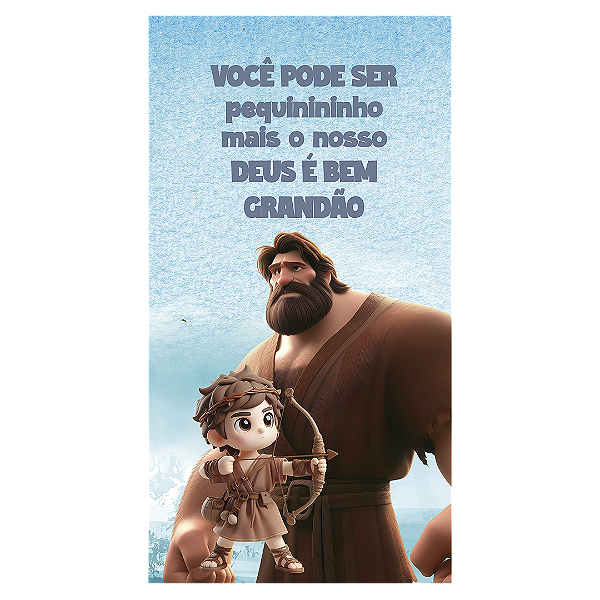 Faixa Lateral - Religioso Davi E Golias - Sublimado 3D