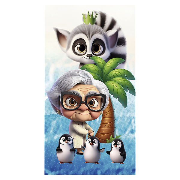 Faixa Lateral - Madagascar - Sublimado 3D